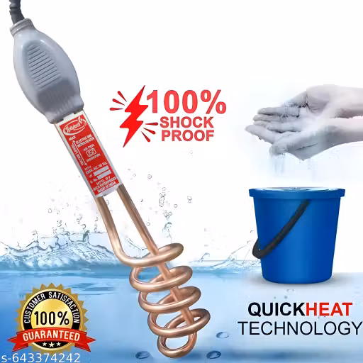 Aqualine 2000W Immersion Water Heater Rod | Waterproof & Shockproof | Ideal for Home