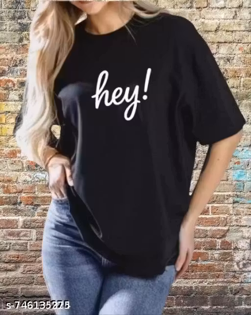 STYLISH PRINTED OVERSIZE T- SHIRT FOR WOMEN