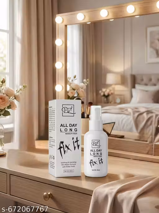 Perfect Grip Setting Mist for Long-Lasting Makeup Hold | Hydrating Formula with Cucumber Extract and Aloe Vera for Smooth, Fresh, All-Day Finish