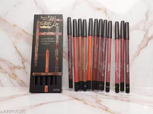 Lip liner set of 12 pcs Multicolor