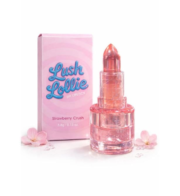 B INIK Lip Gloss Lipstick, Strawberry Crush, 3.8g, Matte Finish, Paraben Free, All Skin Tones