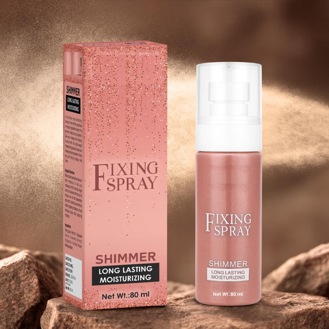 B INIK Makeup Setting Spray, 80ml, All Skin Types, Dewy Luminous Radiant Finish, Long-lasting Hold, Paraben Free