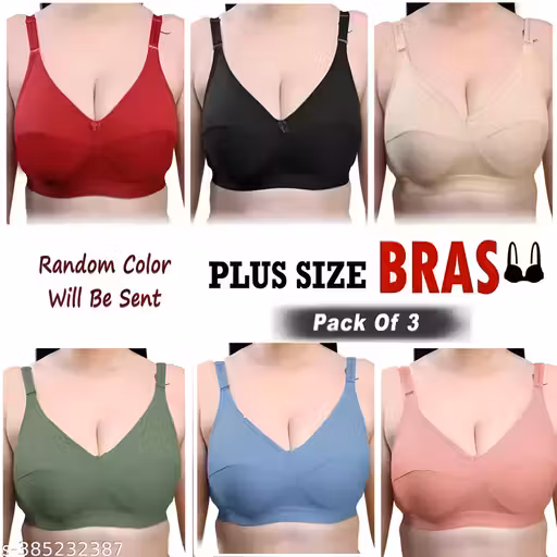New styleup bra Non-padded bra pure hosiery bra ( Pack of 3)