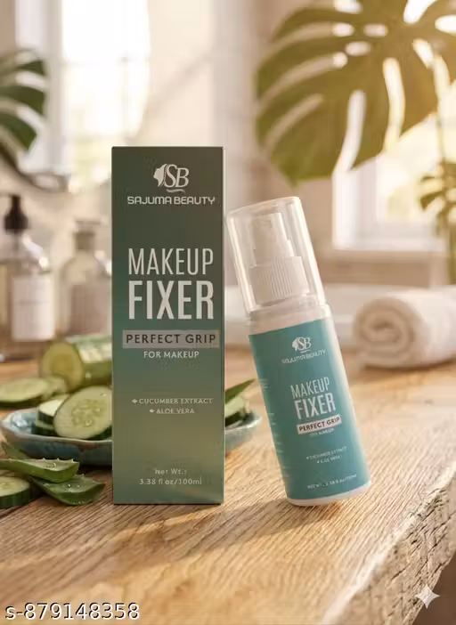Long Lasting Makeup Setting Spray for Face | SAJUMA BEAUTY Makeup Fixer with Aloe Vera & Cucumber Extract - 100ml
