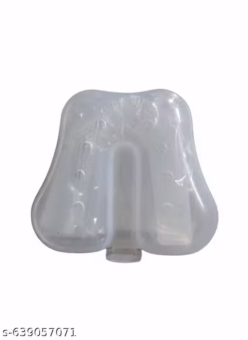 One Sided Soft Silicone Boxing Mouth Guard for Teeth Protection | Gel Comfort Shield for Sports, Training, Fitness Safety | Clear Mouthpiece with Storage Case boxing mouth guard | silicone teeth guard | gel mouth shield | sports mouthpiece | jaw protector