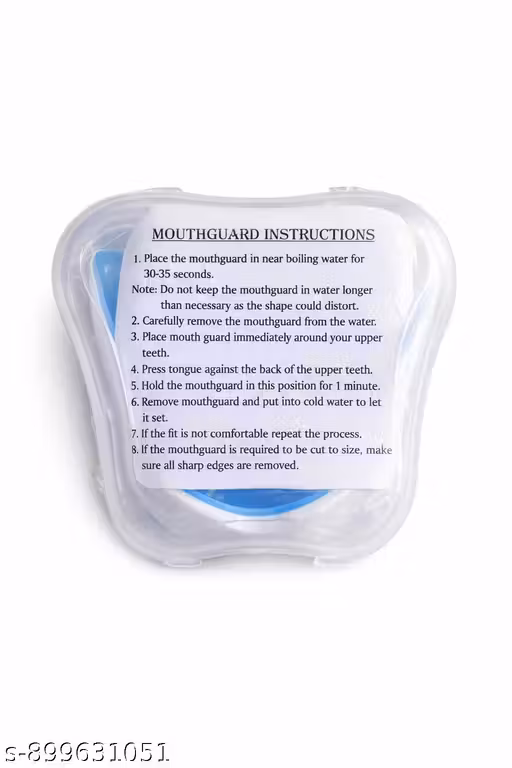 Double Layer(Senior Printed)Sports Mouthguard with Case Boil and Bite Custom Fit Gum Shield with Air Release Breathing System for Boxing