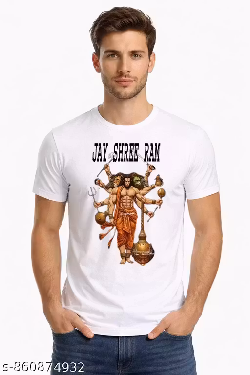 hanuman ji tshirt for mens | half selleve tshirt for mens | white tshirt for mens