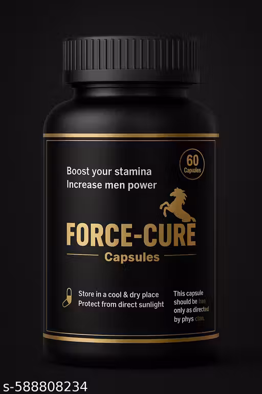 Force-Cure Capsules for Men | Boost Stamina | Increase Energy & Power (60 Capsules)