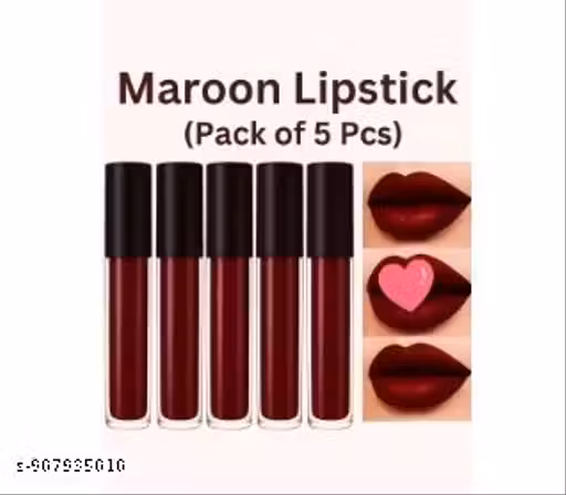 marroon lipstic pack of 5