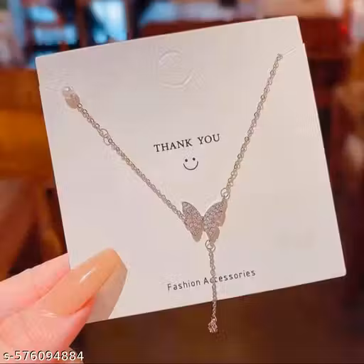 butterfly drop necklace