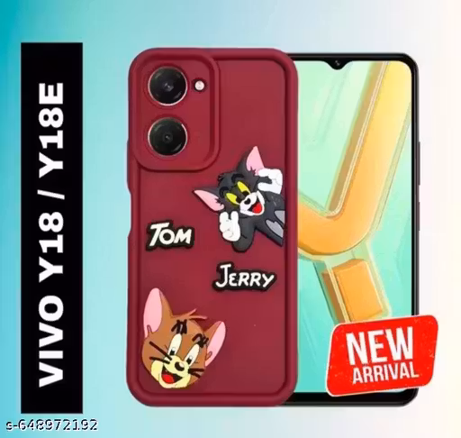 Vivo Y18 New Design Tom and Jerry Back Cover Soft Silicone Case Cover Edge Camera Protection Cover
