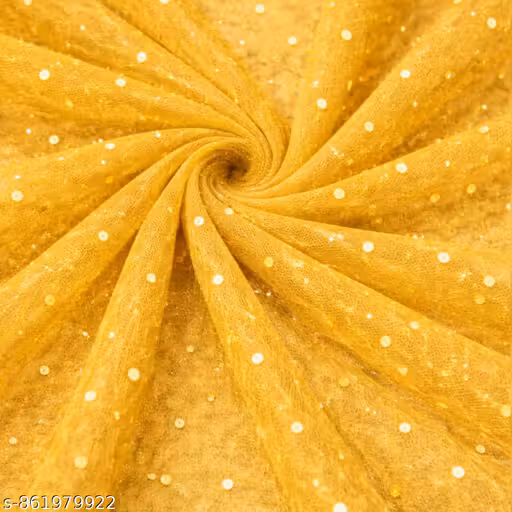 Yellow Tikli Net Fabric 5 Meter,Hamper Packing, Wedding Decoration, Haldi Function, Birthday & Festive Decor
