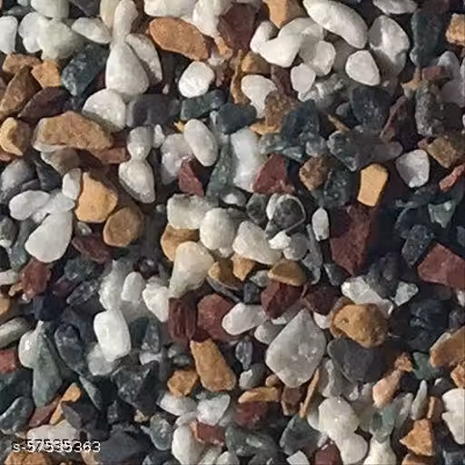 MAK Stone Decorative Aquarium and Vase Filler pebbles for Home, Garden & Outdoor Decoration (Mix_1Kg)