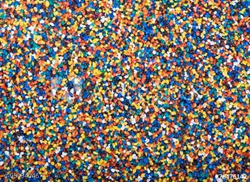 PIKVY Natural Aquarium Multicolor Sand for Lawn, Garden, Plants, & Aquarium Décor (Multicolor, 500Gm)