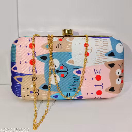 Trendy Fashionable Figure Print Clutch Bag