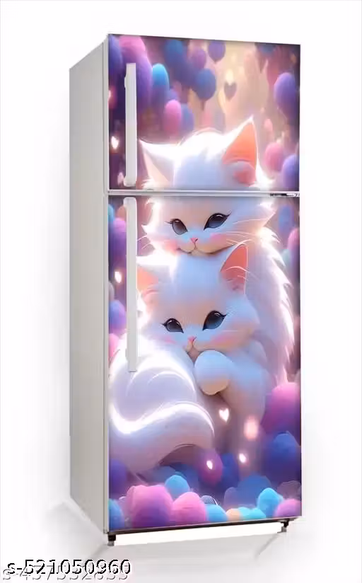 Fridge DOUBLE Door Wallpaper Sticker WrapP For Refrigerator (Size 24x 63 inch) fridge door sticker wall sticker room decoration wallpaper