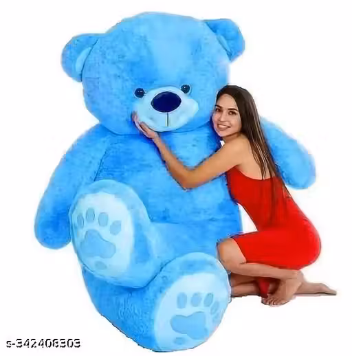 3 feet blue teddy bear High quality teddy bear- 90.7cm (blue) -