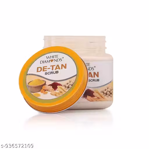 De-Tan Face Scrub, Tan Removal Brightening & Reviatalizing Face Scrub For All Skin Types