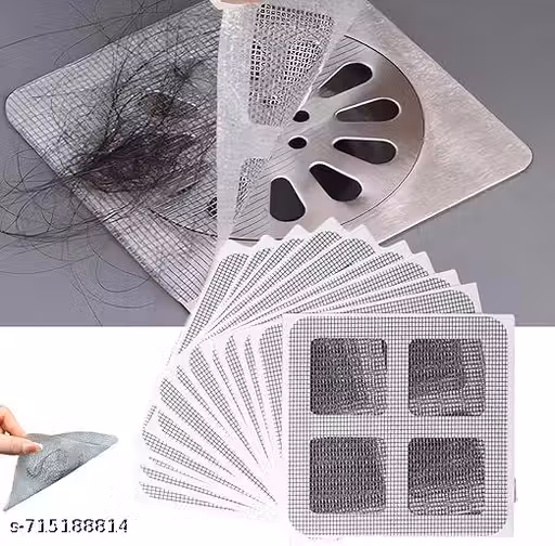 Drain Cover Disposable Shower Cover Hair Catcher Shower Drain Mesh Stickers, Bathroom, Laundry, Bathtub, Kitchen Shower Drain Floor Sink Strainer Filter Mesh by Gravanzo (20 Pcs Cover)