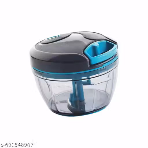 Quick Chopper Multipurpose Manual Vegetable, Dry Fruit and Onion Handy Chopper and Quick Cutter Machine for Kitchen with 3 Stainless Steel Blade (500ml