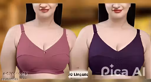 Plus Size Women Hosiery Bra Pack of 2 – Non Padded, Non Wired, Full Coverage for Daily WearSpecial Plus Size Non Padded Big Cup Full Coverage Everyday Bra ||Daily Use For Girls & women | Full Coverage | Combo pack | Multicolor bra for women| Pack of-2