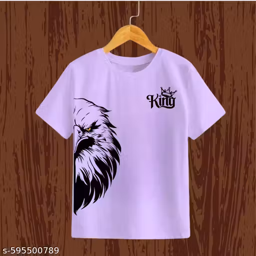 Kids Half Sleeve Lavender Tshirt