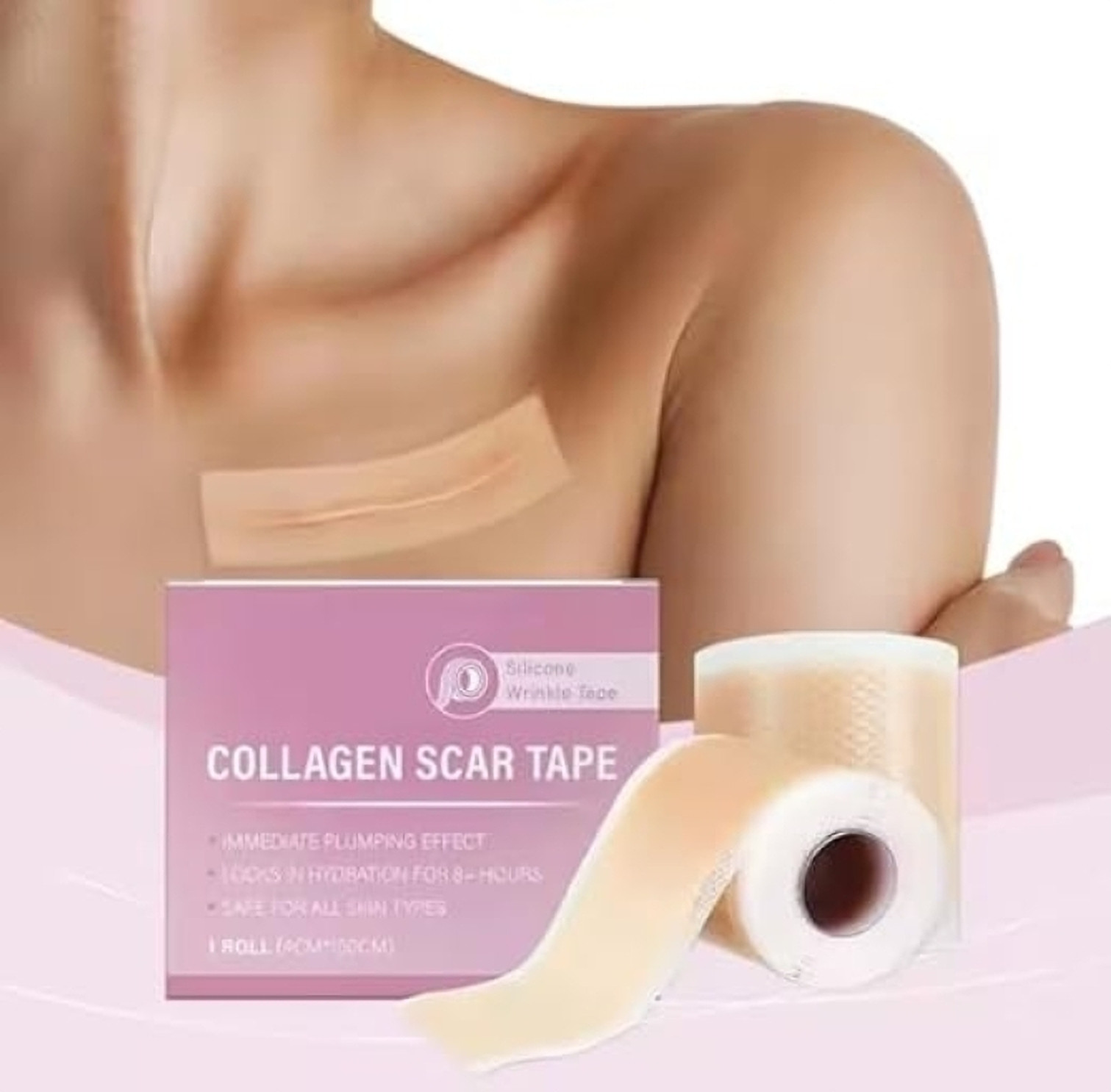 DOURMAA ORGANICS Scar Removal Silicone Sheet for Keloid, Acne & C-Section Marks (45 g)