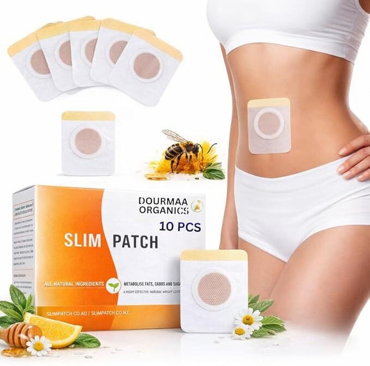 DOURMAA ORGANICS Slimming Patch Wellness Body Patch Kit (30 g)