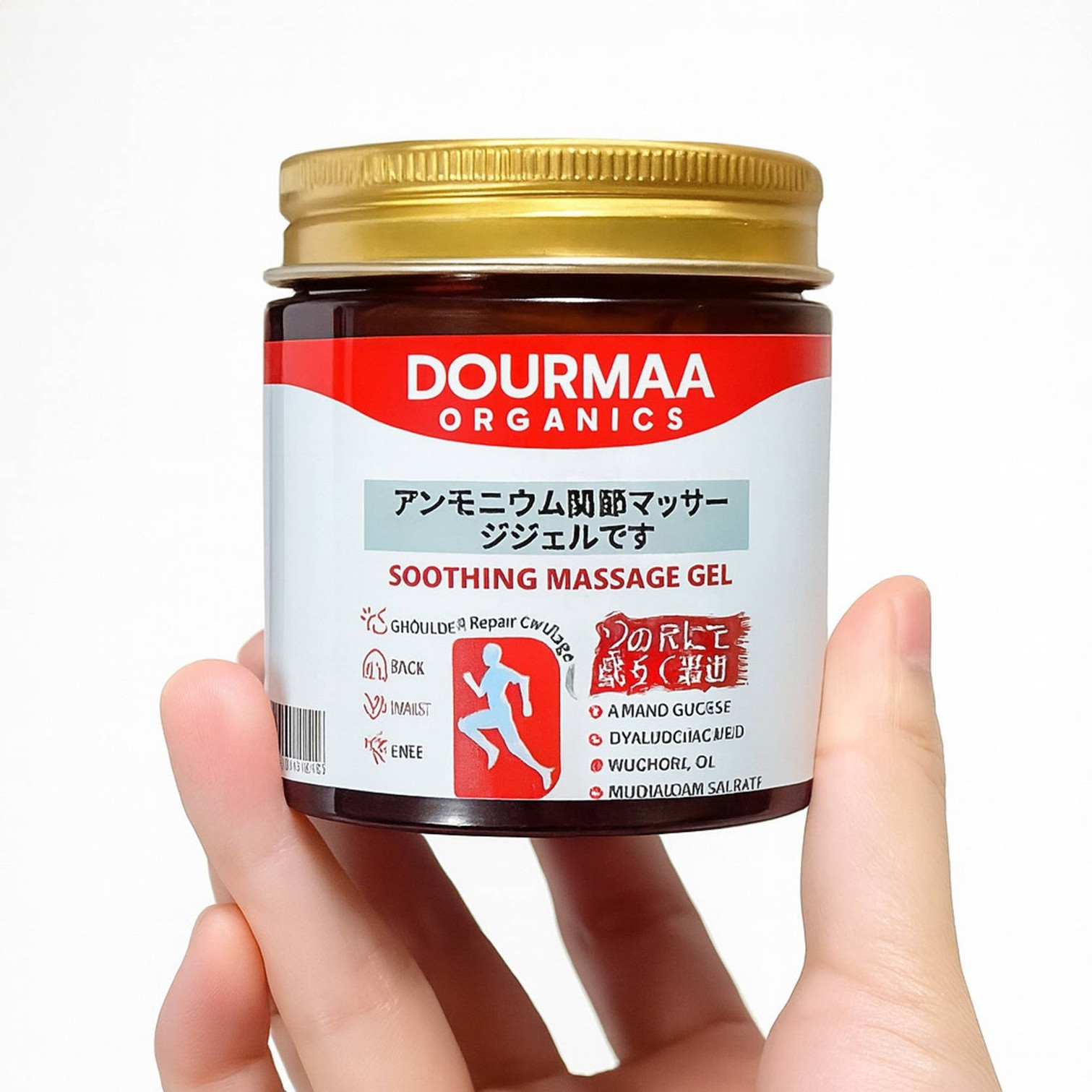DOURMAA ORGANICS Soothing Massage Gel for Muscle Pain, Joint Relief & Relaxation (Pack of 1) Gel (100 g)