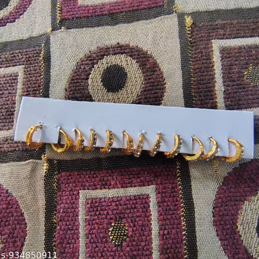 Trendy Gold Plated Nose Pin Bali Combo for Women