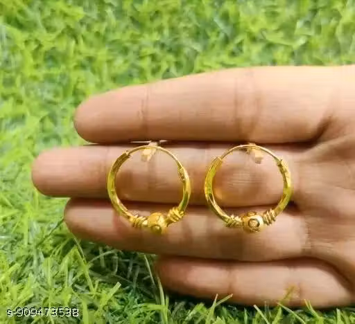 2 pair combo bali gold brass bali