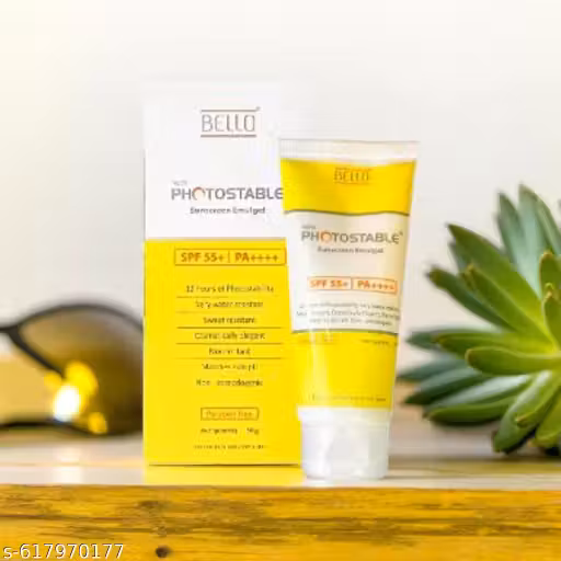 NEW BELLO PHOTOSTABLE PARABEN FREE SPF 55+ PA++++ SUNSCREEN EMULGEL WITH SPF 55+ PA+++, (50gm) B37