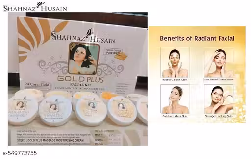 Shahnaz Husain Gold Plus Facial Kit(Gold)-Facial kit