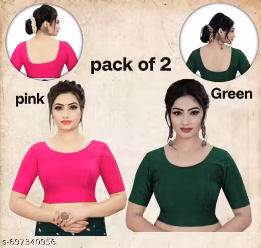 red and gold readymade Blouse