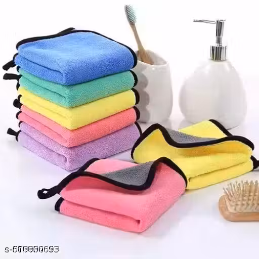 Sapphire Home Multipurpose double sided Microfiber Car Cleaning Cloth Towel – Extra Soft Microfiber Cloth for Car, Bike, laptop, mobile and steel Cleaning Edging for Scratch-less Drying and Detailing - 500 GSM - Pack of 3