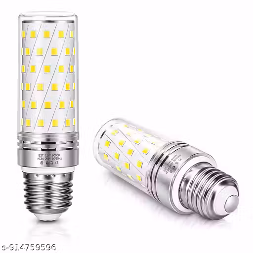 12W E27 LED Corn Bulb 6000K Cool White Energy Saving Lamp for Home, Office, Shop & Indoor Lighting