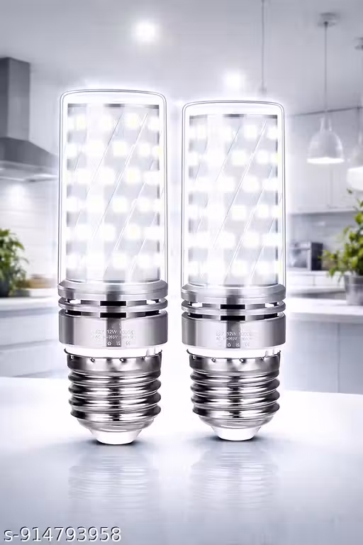 High Power 12W E27 LED Bulb Cool White Corn Lamp for Living Room, Shop & Workspace