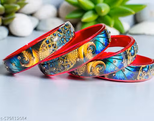 bororil kada new dising full hand colore finish stylishis party were pack of 4