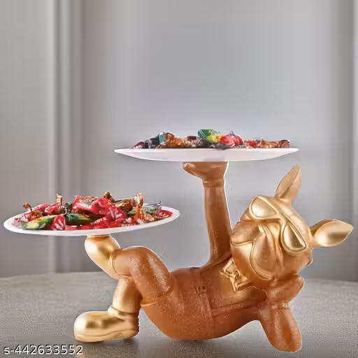 Regal Retriever Serving Tray Cute Dog Serving Trays for Kitchen, Dining Room, Living Room, Bedroom Home Decor & Showpiece