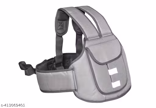 MOMSCAPE Kids Safety Belt for Two Wheeler Sitting Back or Front Seat Baby Carrier Holder Children Bag Adjustable Harness Padded Strap for Scooter Bike for Boys Girls for 2 to 12 Years (Grey)