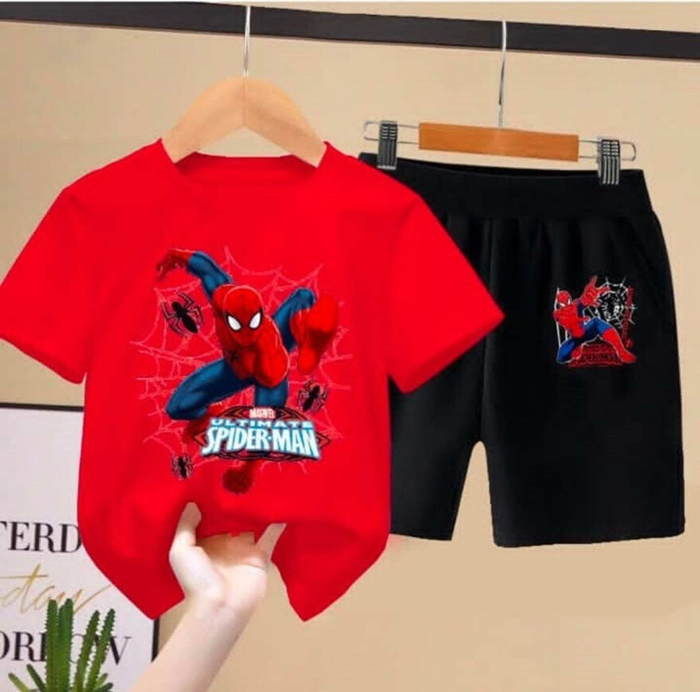 MALTOSH Baby Boys & Baby Girls Party(Festive) T-shirt Shorts (RED)