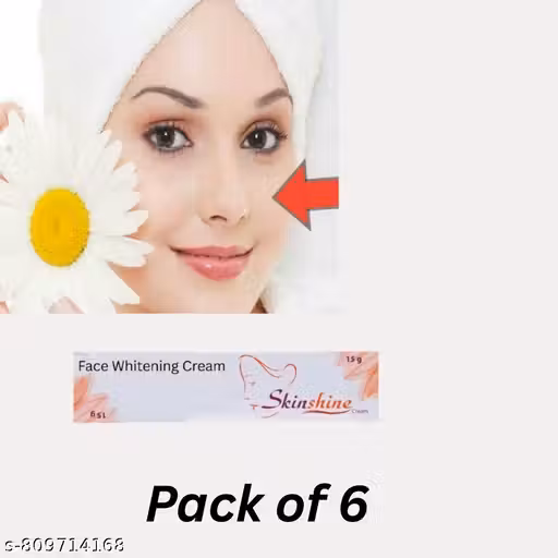 Skinshinee Whitening Cream for Scars, Wrinkles, Fine Lines, Dark Spots, Acne (All Skinn Type ) Pack of 6 (15g) dd33