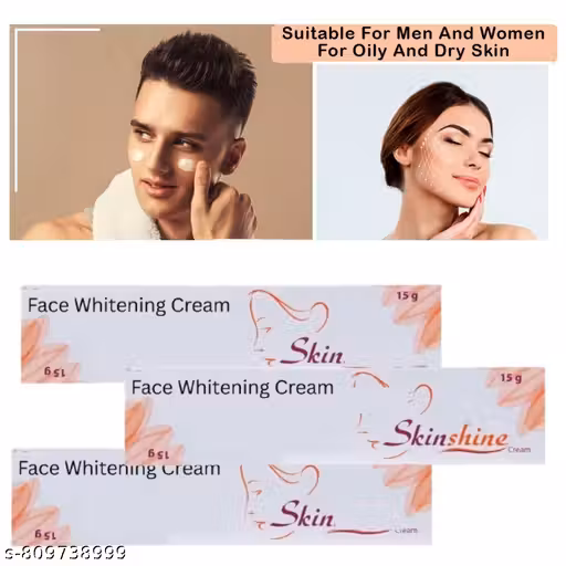Skinshinee Whitening Cream for Scars, Wrinkles, Fine Lines, Dark Spots, Acne (All Skinn Type ) Pack of 3 (15g)