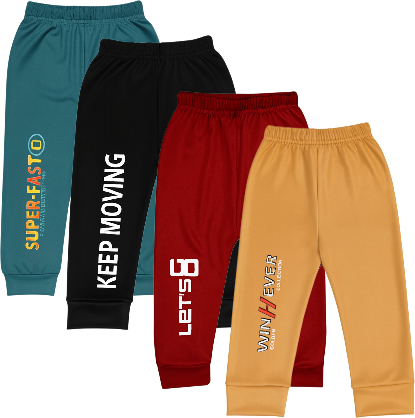 WINHEVER Track Pant For Boys (Multicolor, Pack of 4)
