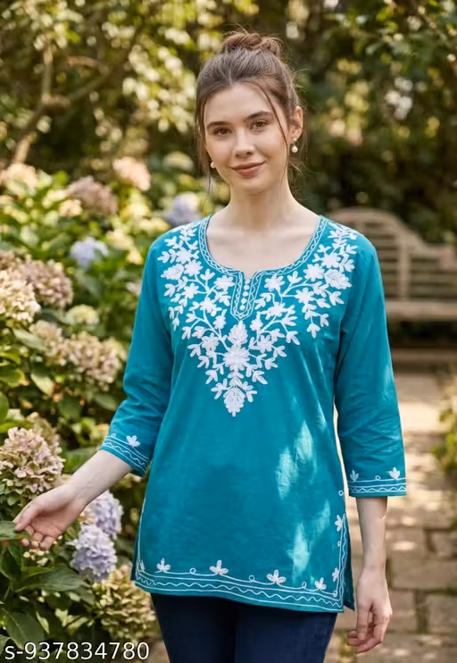Kashmiri kurti/short kurti/kashmiri top/short top for women/girls