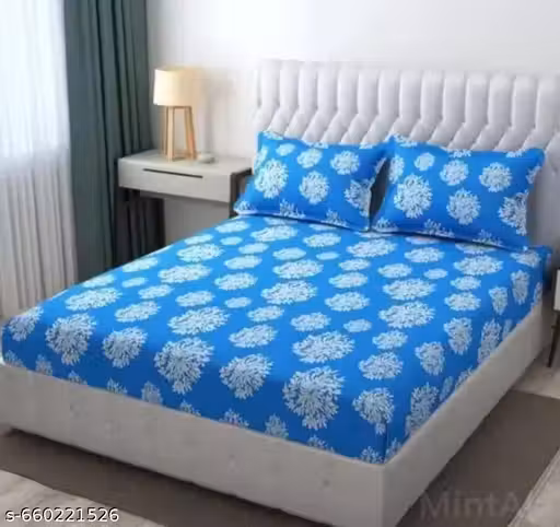 Sanvi Enterprises and Traders Elastic Fitted Bedsheets
