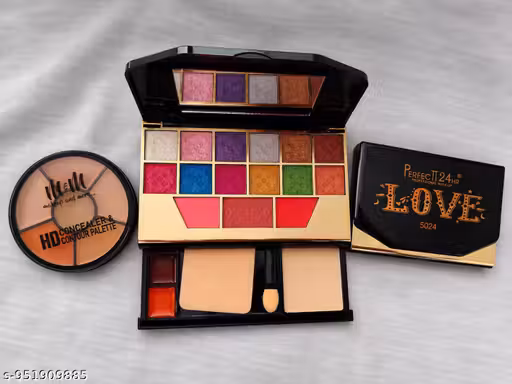 Perfect Love 24HR Professional Makeup Kit Combo with HD Concealer & Contour Palette