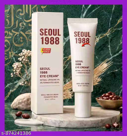 SEOUL 1988 Retinal Liposome Eye Cream 4 Percent With Fermented Bean For Anti Aging Wrinkles Brightening And Smooth Under Eye Skin ( pack Of 1 )