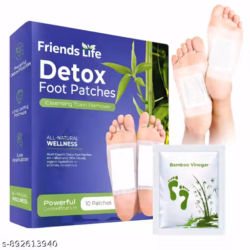 Friends Life Detox Foot Patch | Bee Venom Ginger & Honey | 100% Natural Ingredients | Foot Care Patch for Men & Women (10 Pack)