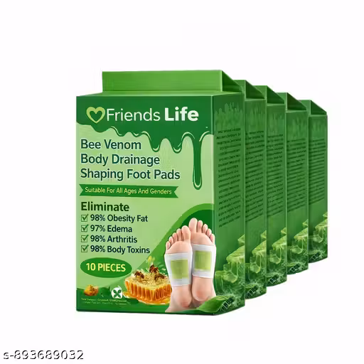 Friends Life Detox Foot Patch & ey | 100% Natural Ingredients | Foot Care Patch for Men & Women (10 Pack)